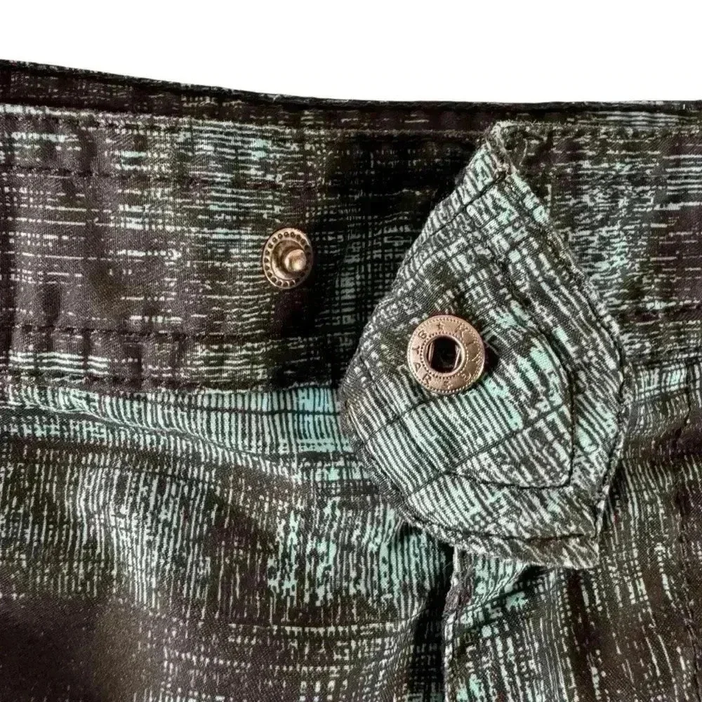 MARC ANTHONY MENS SWIM Trunks SHORTS  SIZE 36 Turquoise Blue Black